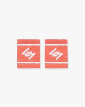 247 Logo Wrist Bands - Coral