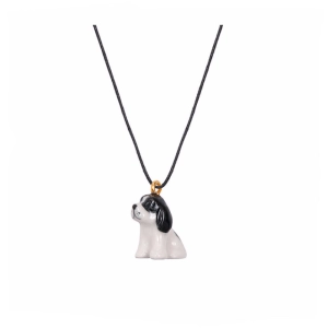 A Mini Penny Miniature Cocker Spaniel Black Necklace