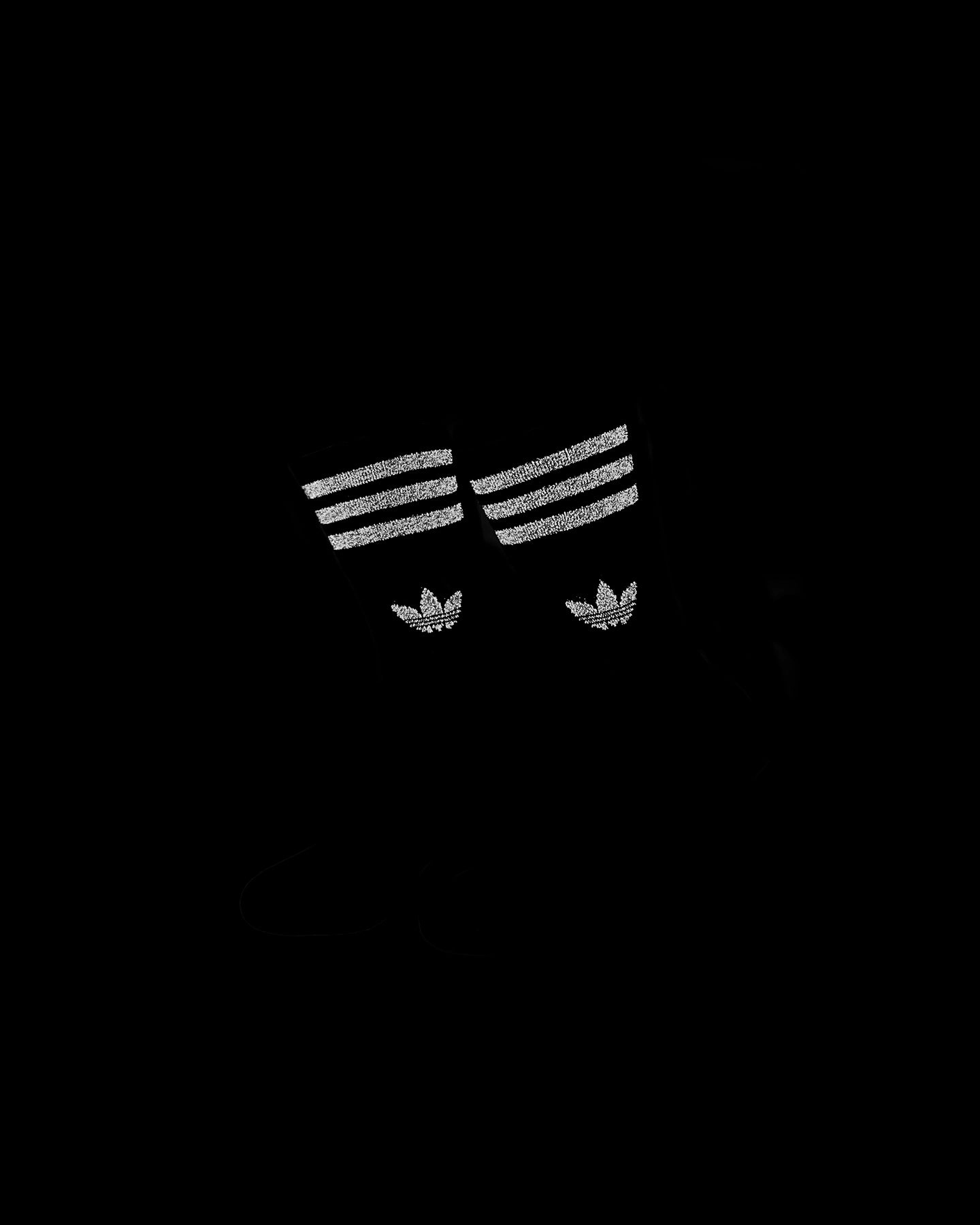 Adidas Crew Socks 2 Pack Black/Reflective
