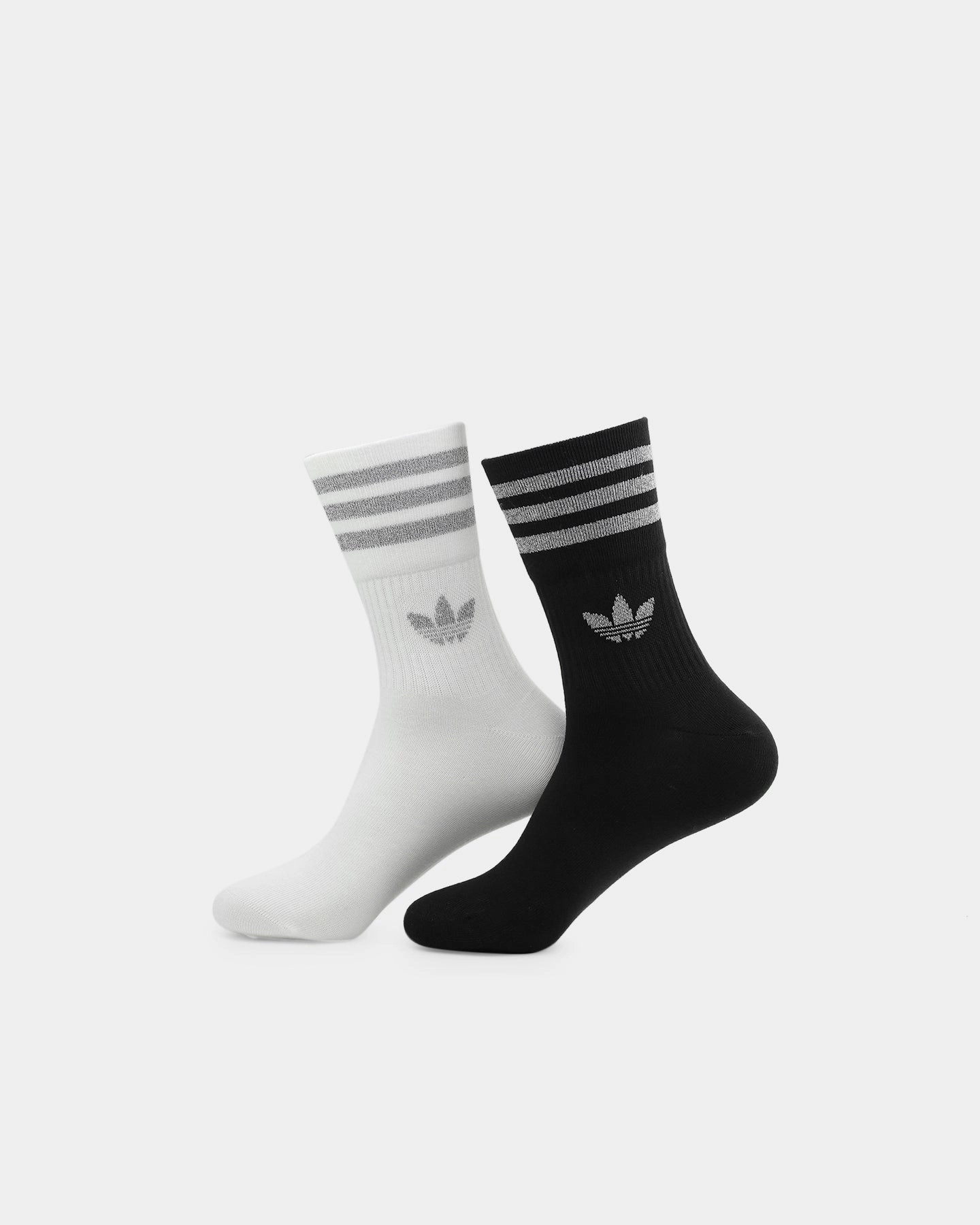 Adidas Crew Socks 2 Pack Black/Reflective