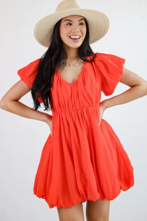 All The Charm Babydoll Mini Dress