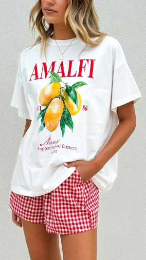 Amalfi Top and Shorts Set - Gingham Mango
