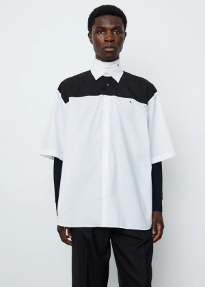Americano Bicolour Shirt with Embroidery