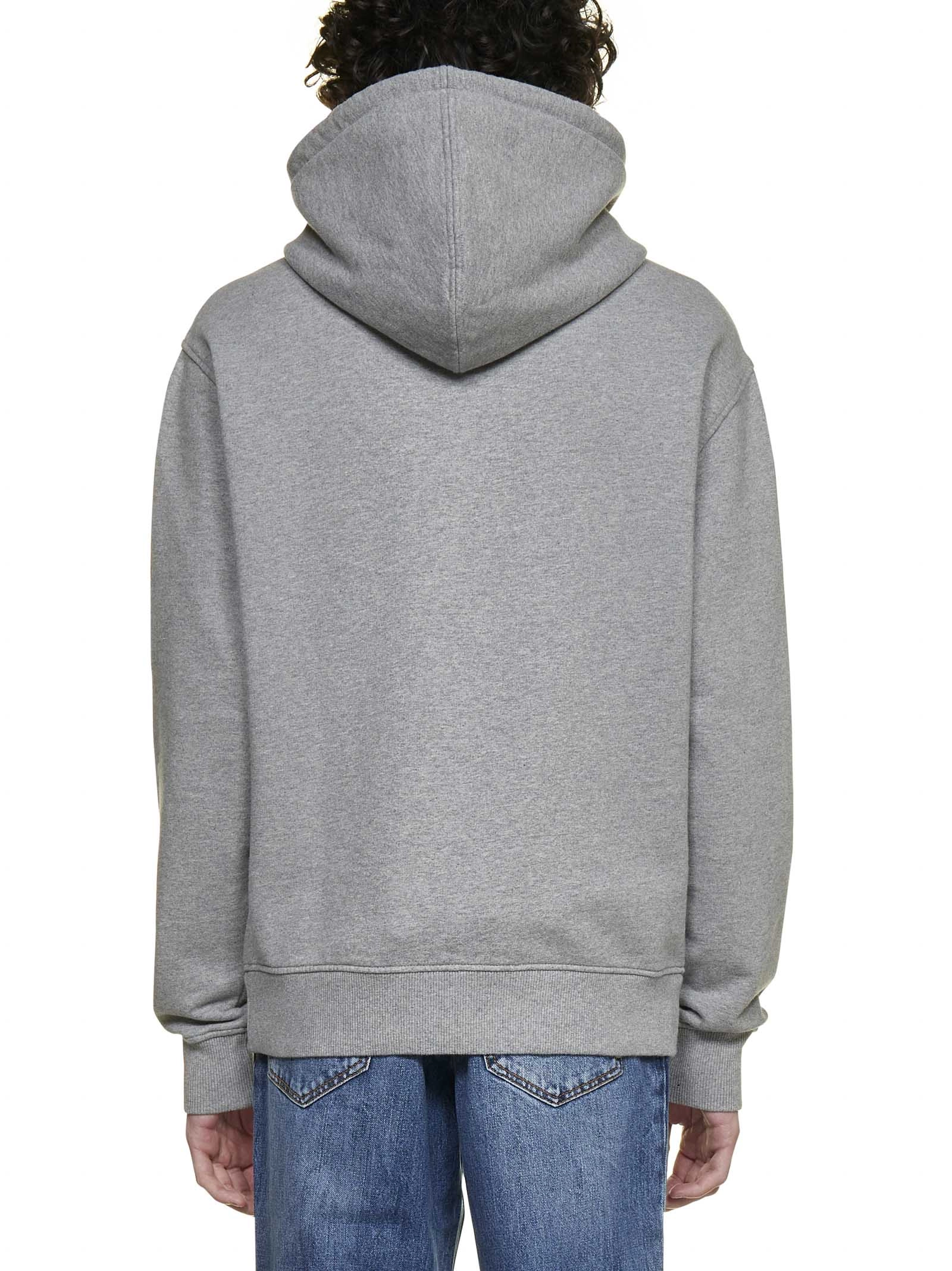 AMI Logo Embroidered Drawstring Hoodie