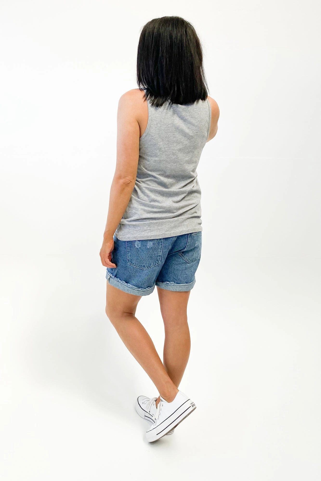 AS Colour Tulip Singlet Grey
