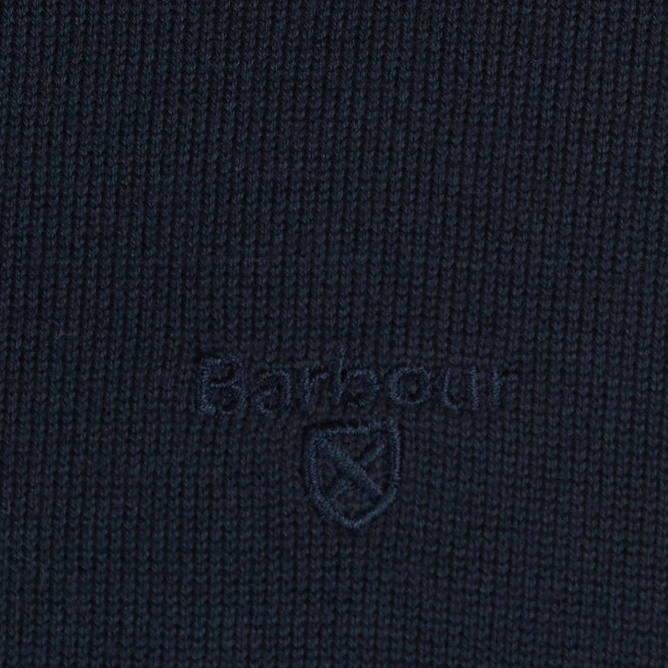 Barbour Pima Cotton Crew Neck Navy