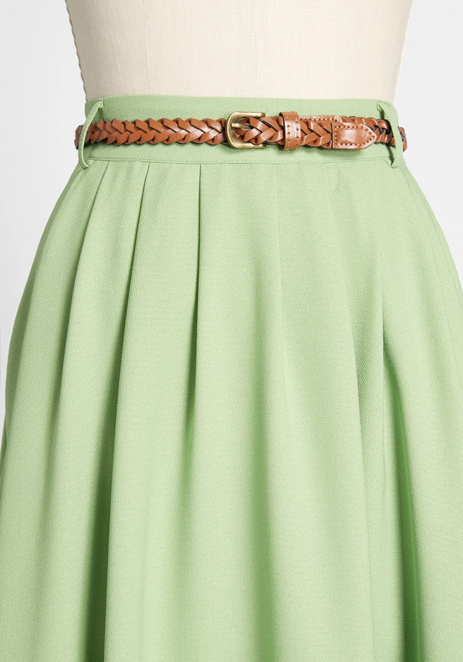 Breathtaking Tiger Lilies Midi Skirt