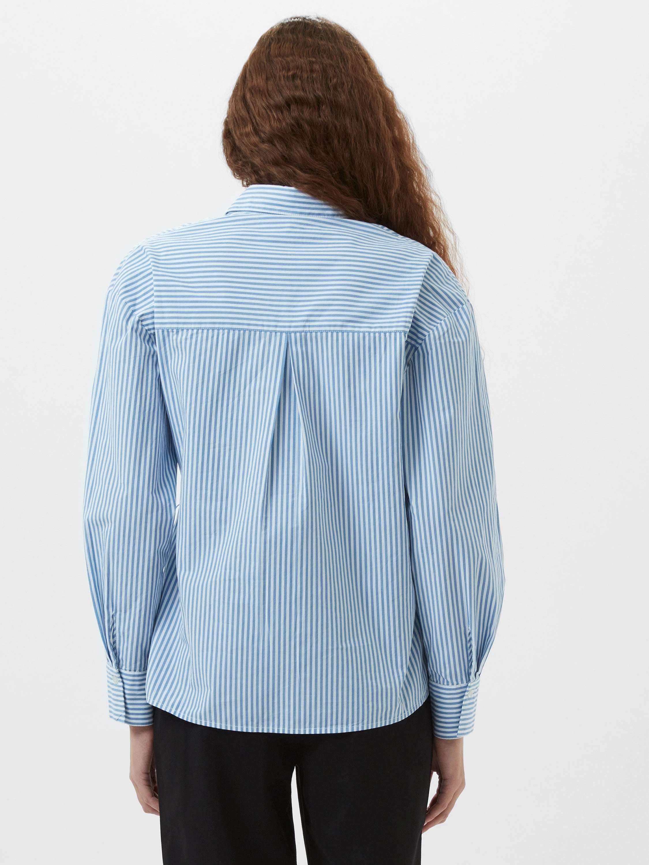 Cambria Cotton Striped Corsage Shirt