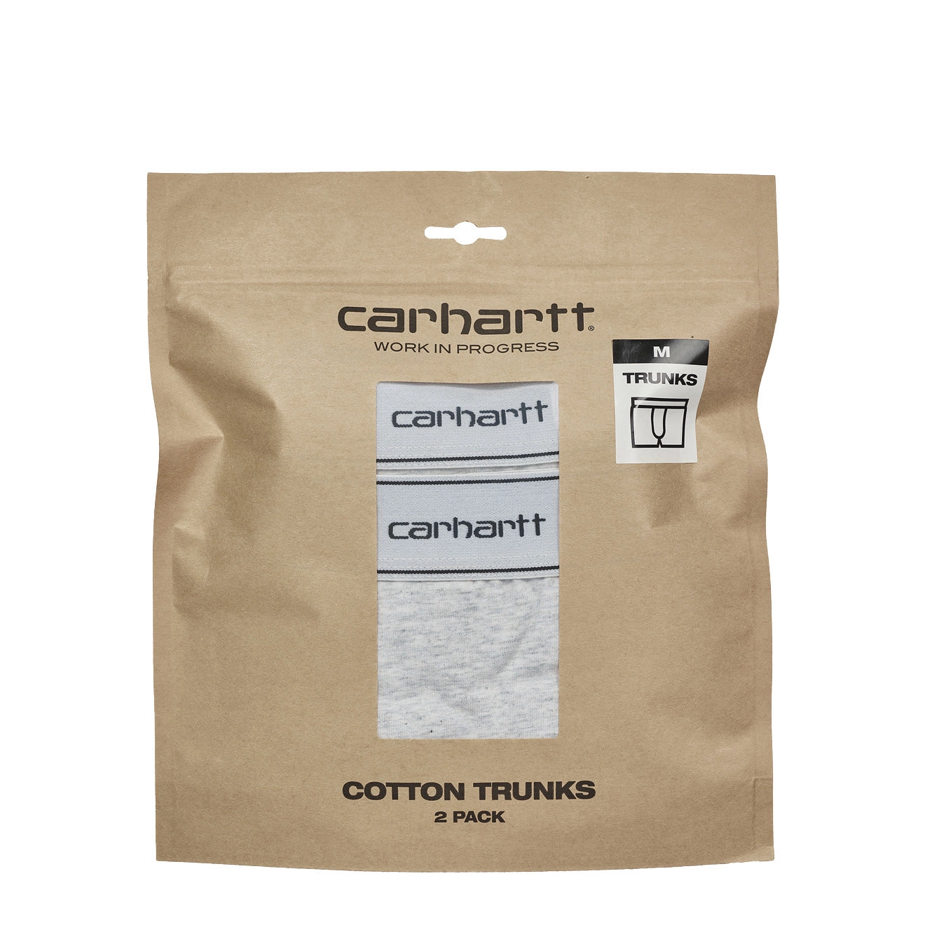 Carhartt WIP Cotton Trunks 2 Pack Ash Heather / Ash Heather