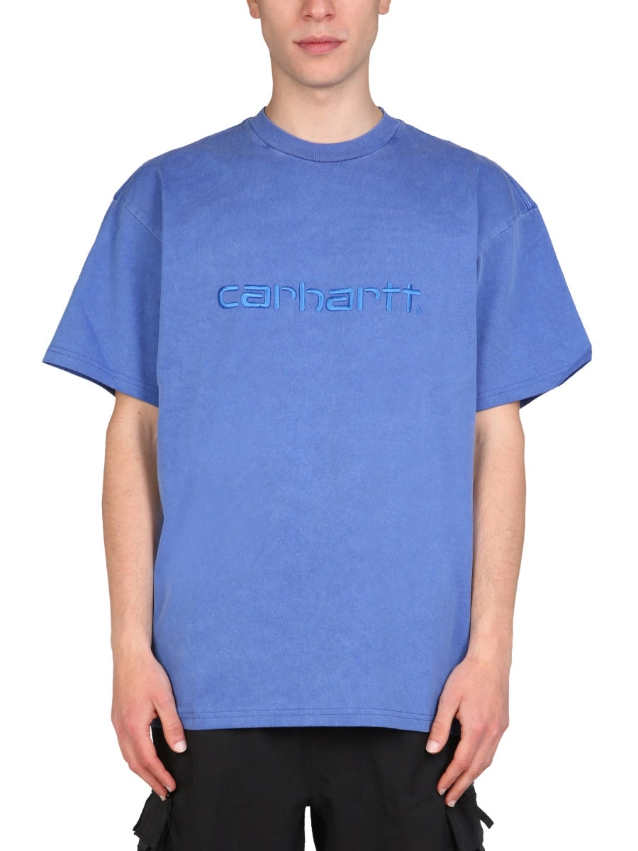 Carhartt WIP Logo Embroidered Crewneck T-Shirt