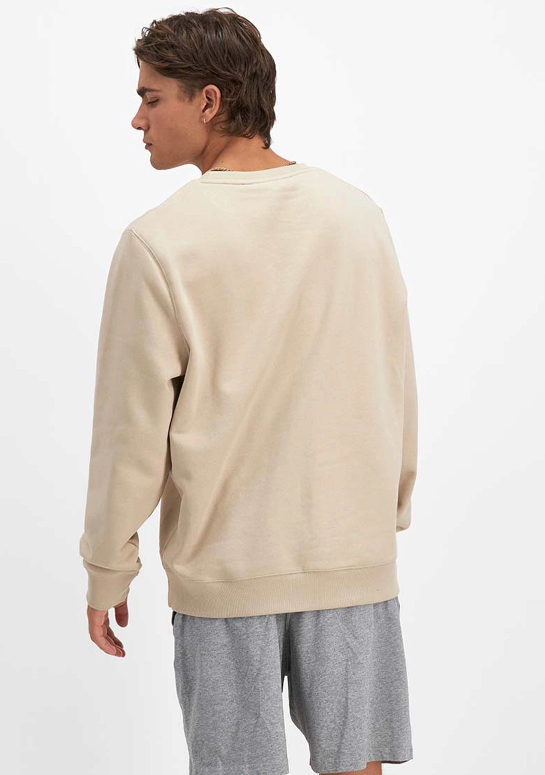 Champion Mens Beige Script Crew <BR> AY77N EQQ