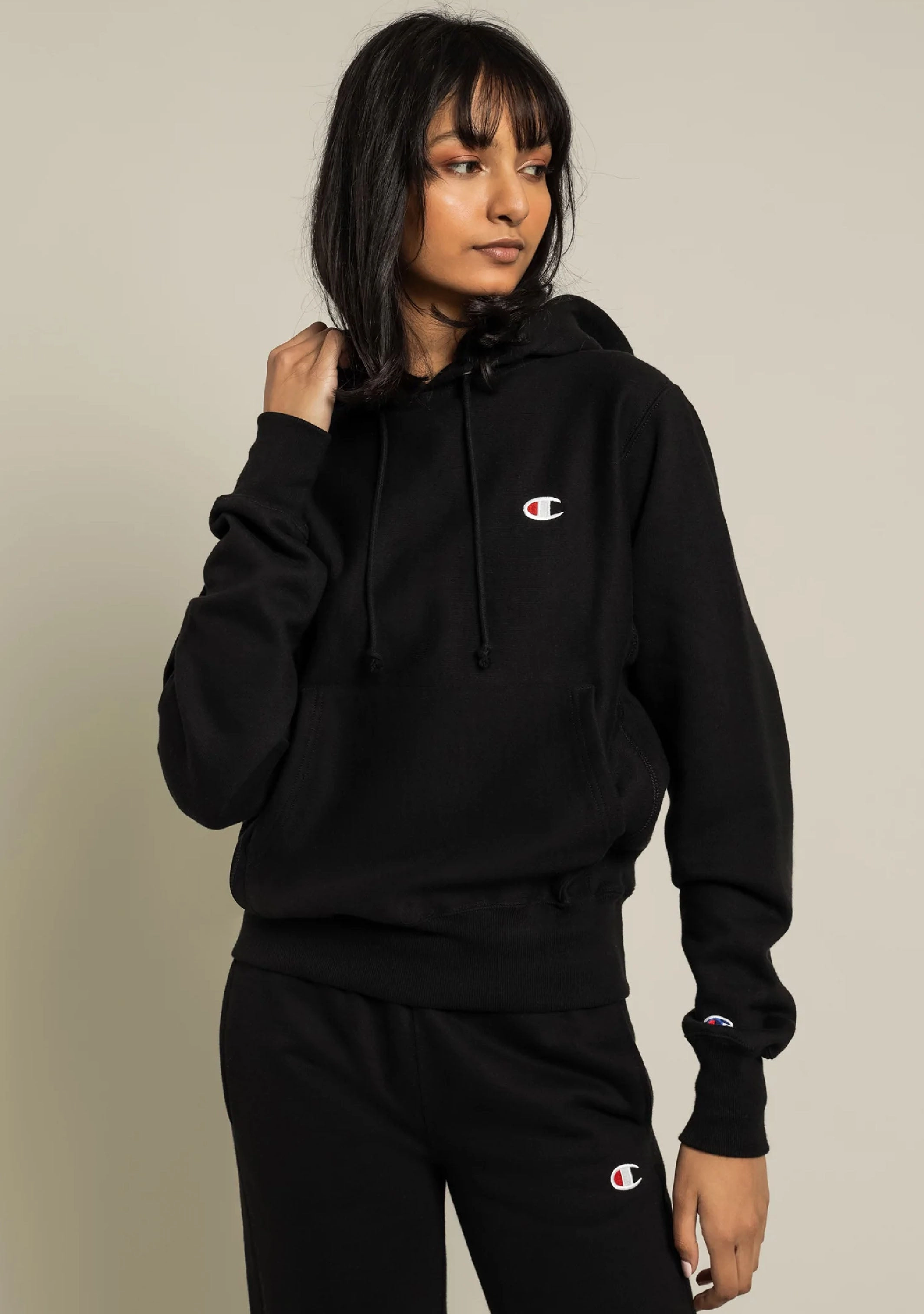 Champion Womens Small C Logo Boyfriend Fit  Hoodie