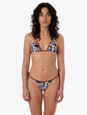 Dalia Micro String Bikini Bottom - Coffee