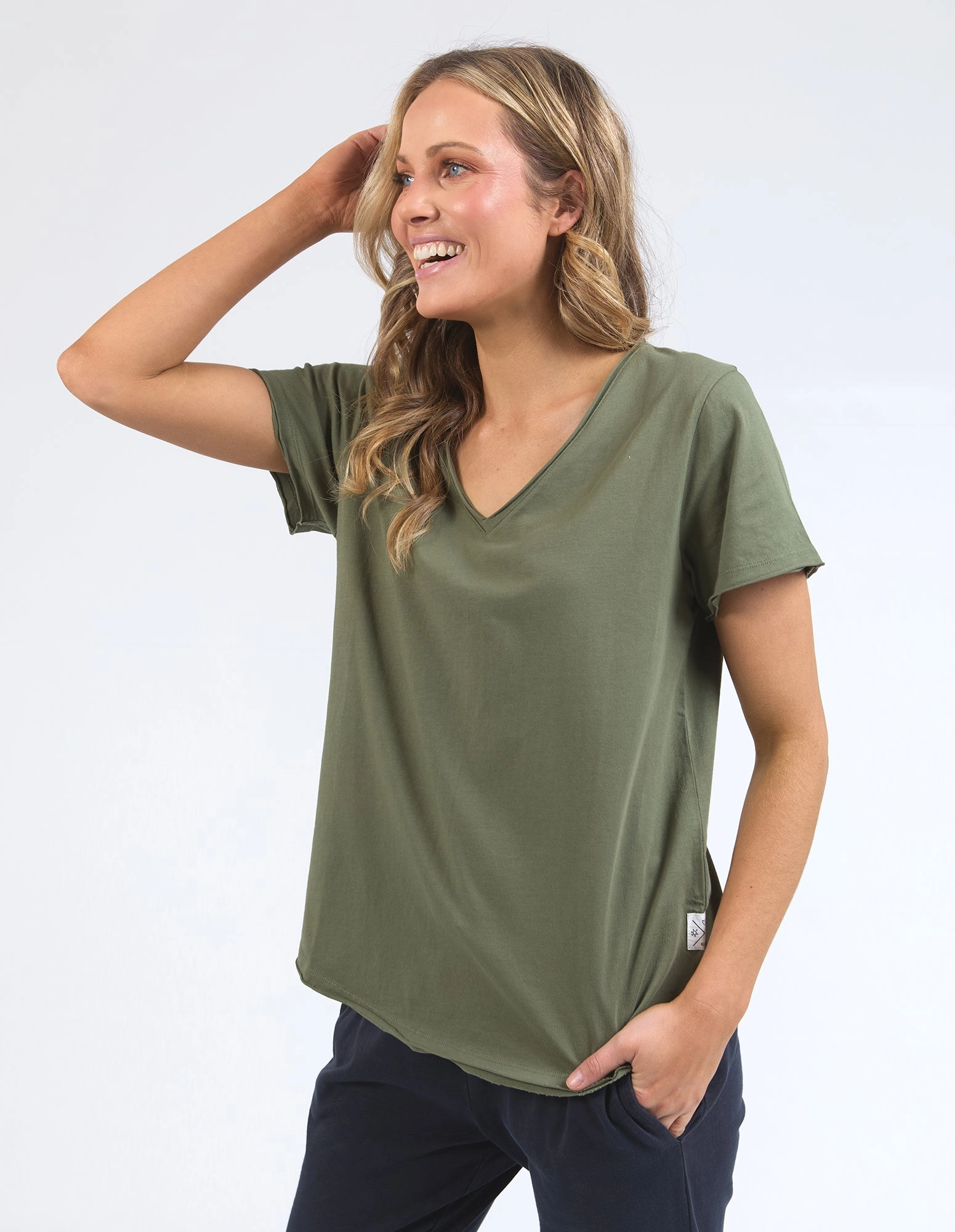 Elm Pima Vee Tee Khaki