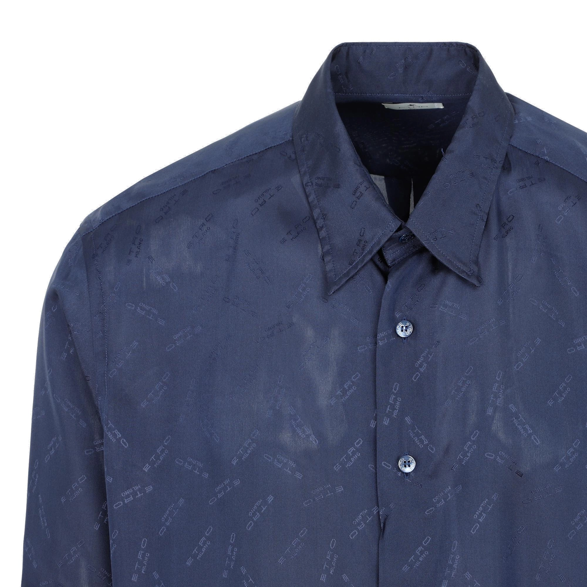 Etro Button-Up Satin Shirt