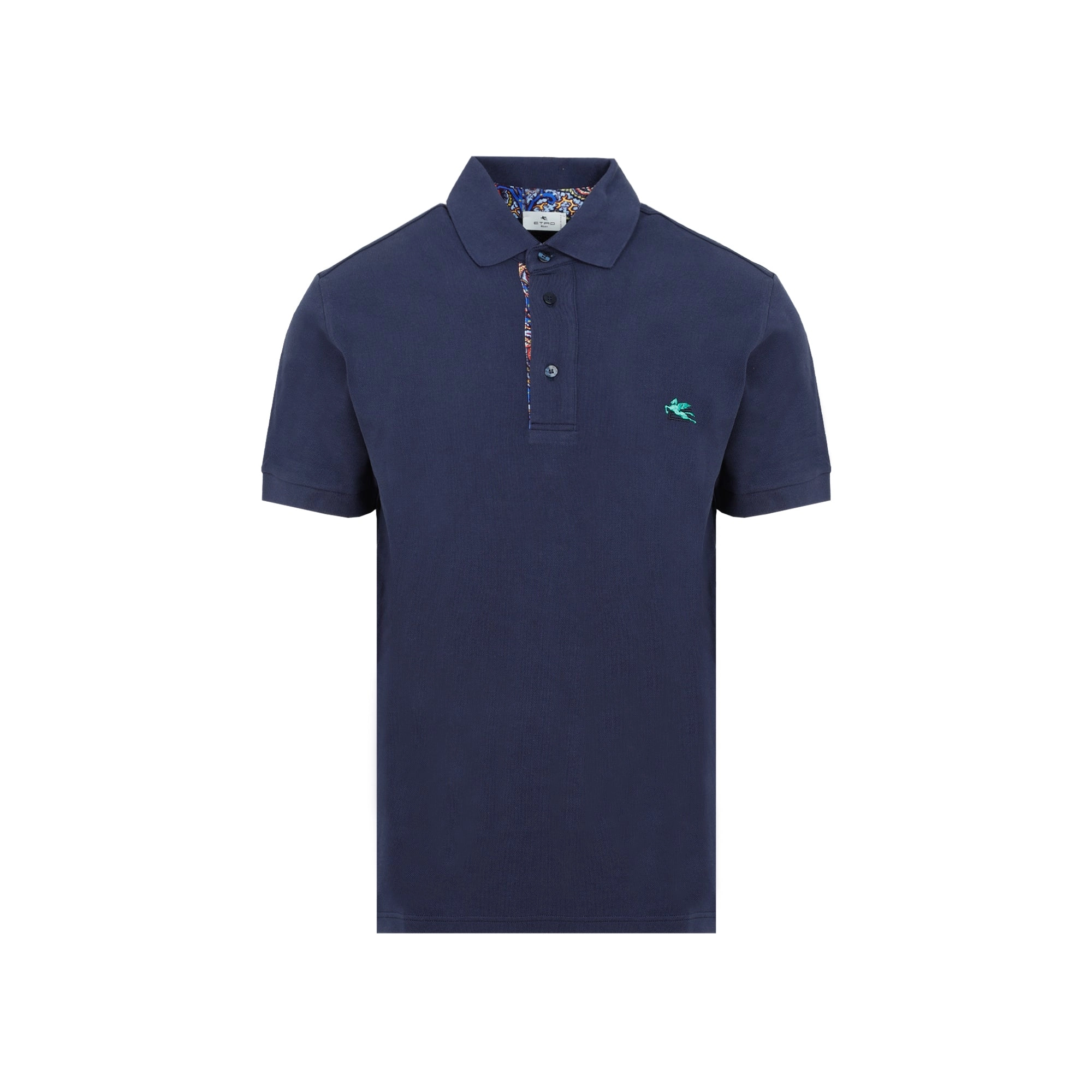 Etro Logo Embroidered Buttoned Polo Shirt