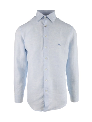 Etro Logo Embroidered Buttoned Shirt