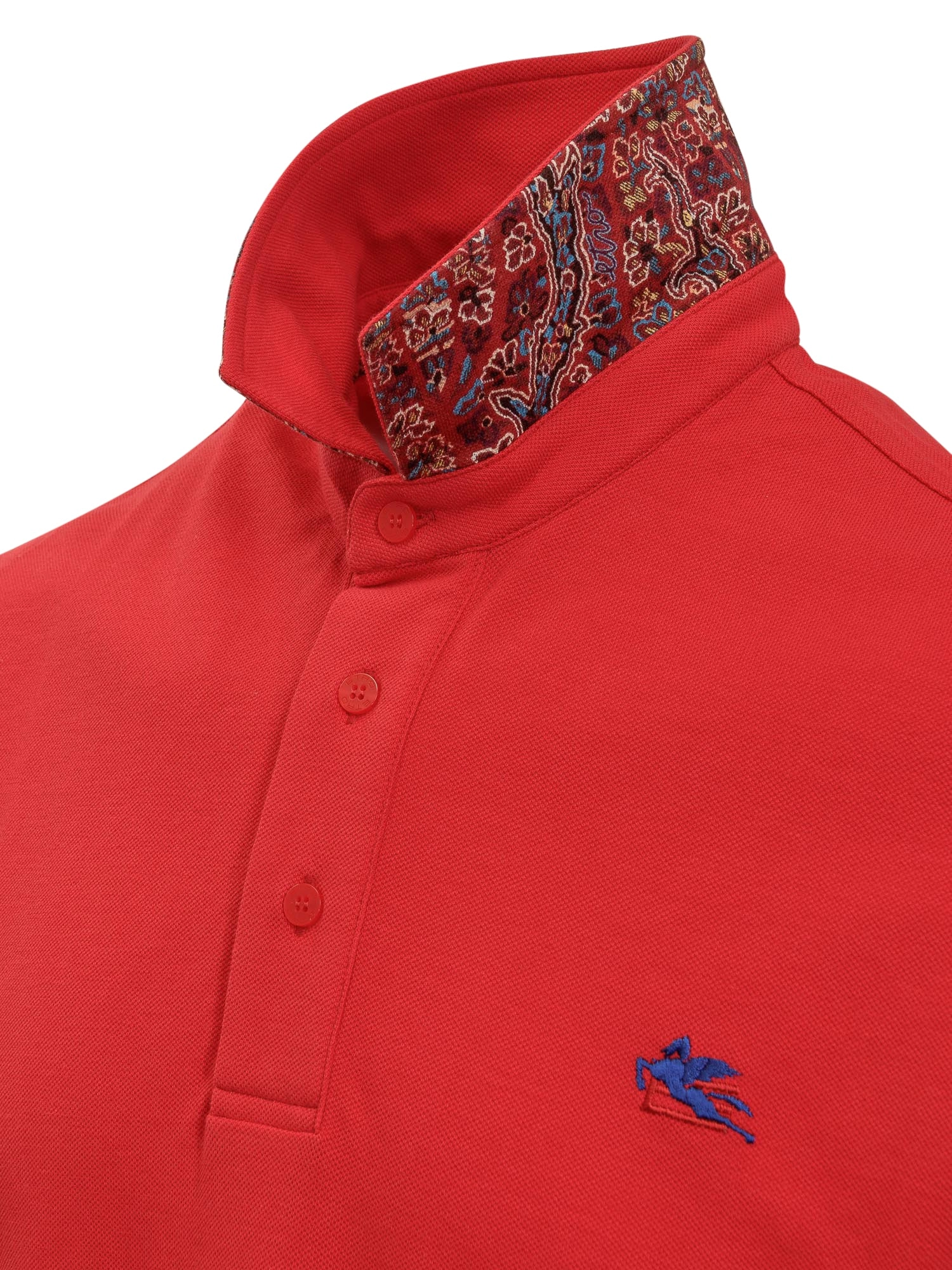 Etro Logo Embroidered Polo Shirt