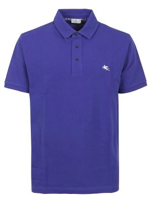 Etro Logo Embroidered Polo Shirt