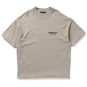 Fear Of God Essentials Jersey Crewneck Tee - Heather Gray