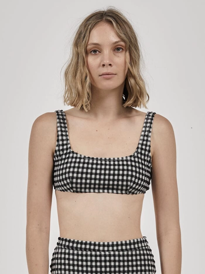 Gigi Square Bikini Top - Black