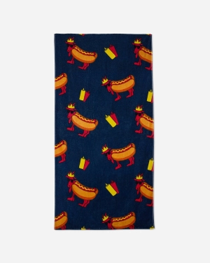 Goat USA 37" X 71" Hot Dog Beach Towel