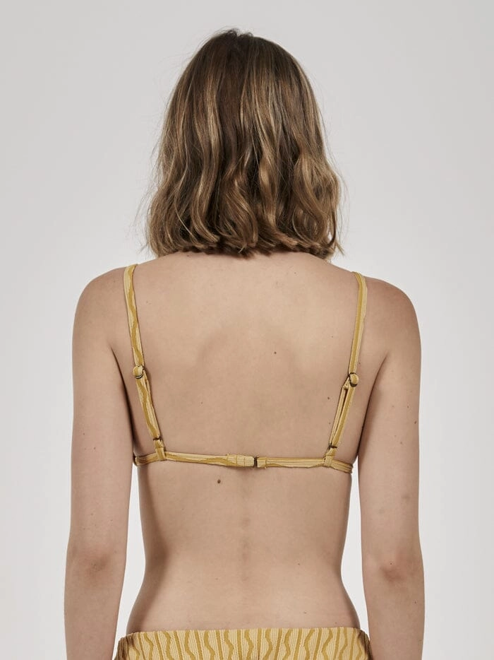 Gravitation Triangle Bikini Top - Mineral Yellow