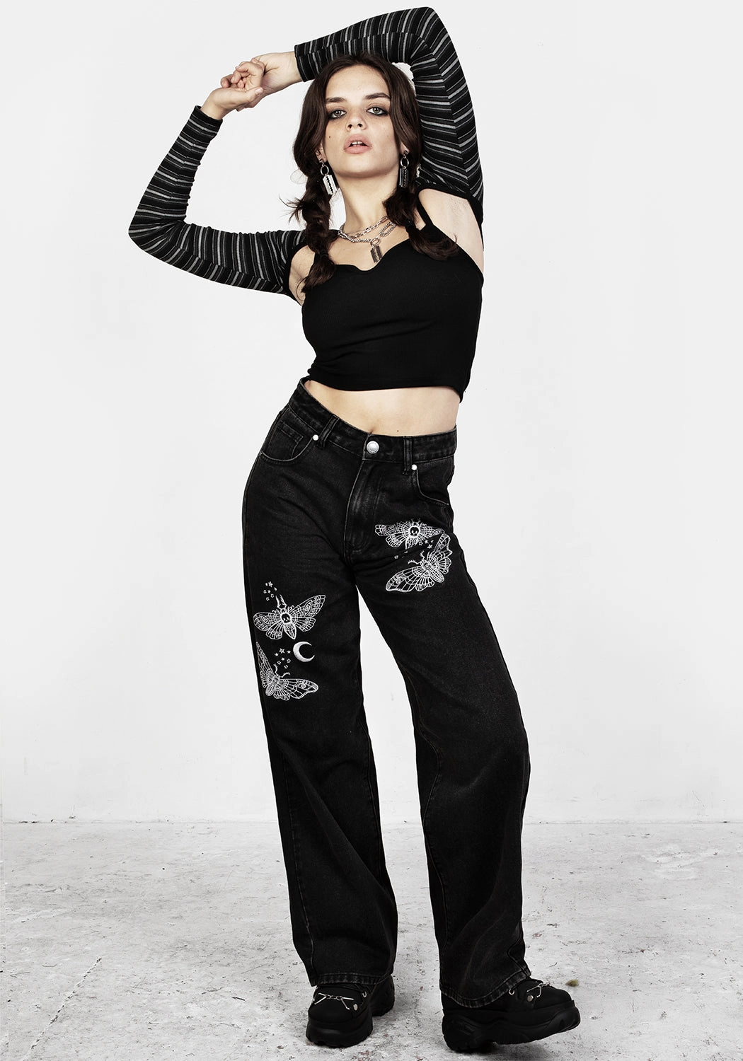 Gwen 90s Cami Top and Stripe Cardigan
