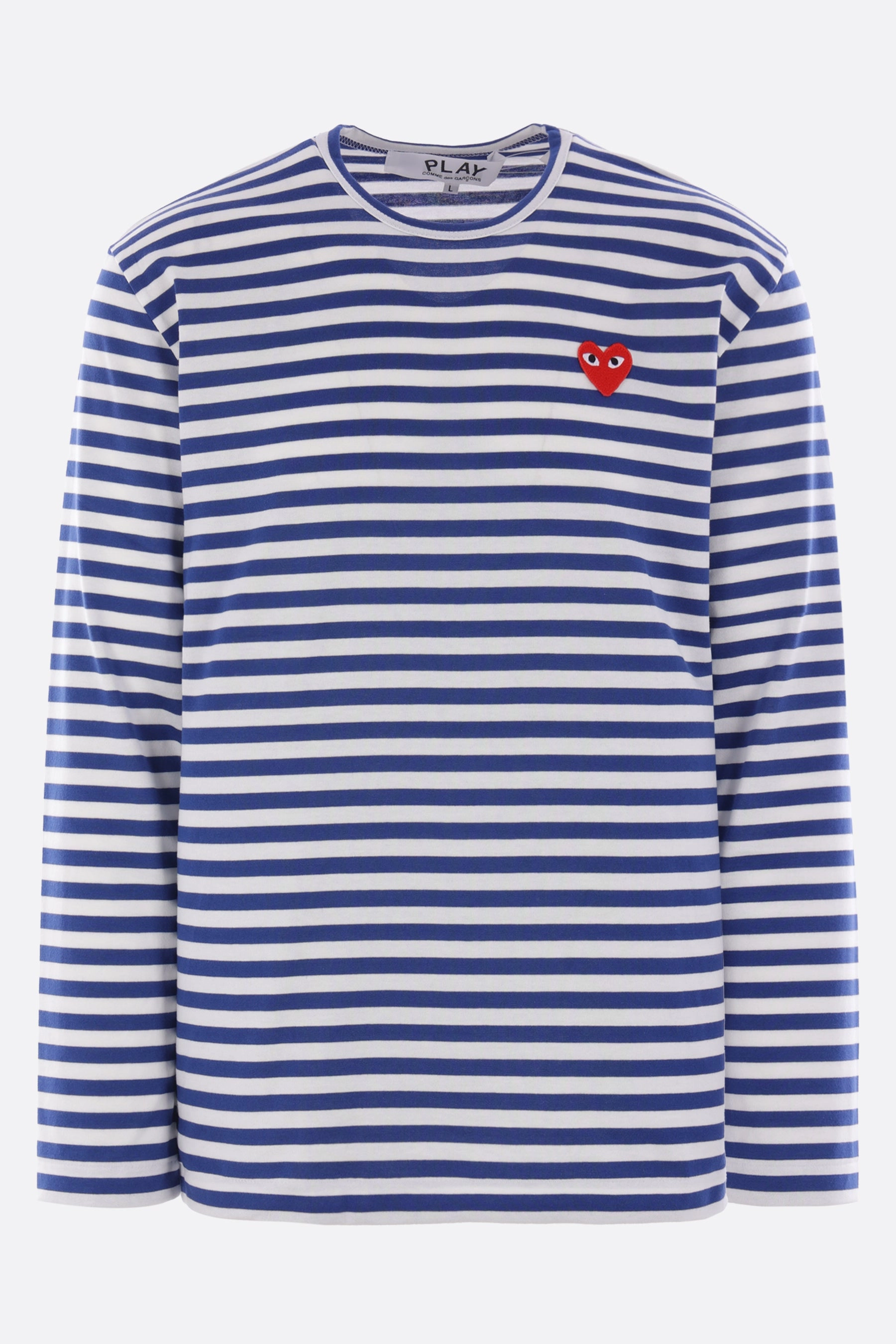Heart patch cotton long-sleeve t-shirt