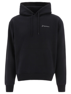 Jacquemus Logo Printed Drawstring Hoodie