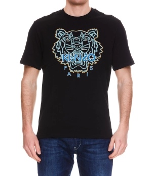 Kenzo Logo Embroidered Crewneck T-Shirt