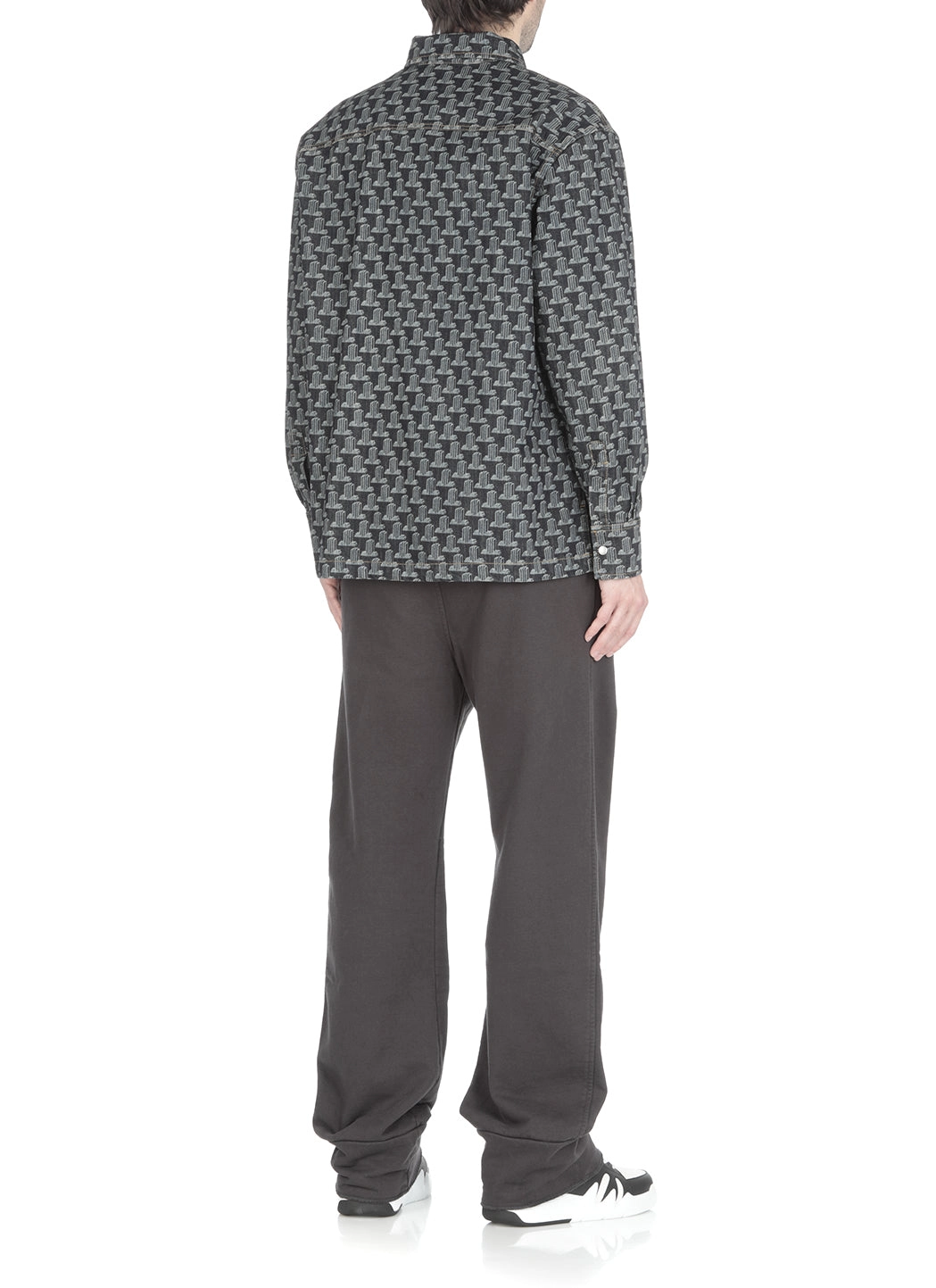 Lanvin 3D JL Laser Print Logo Embroidered Shirt