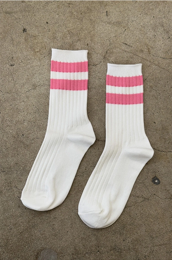 Le Bon Shoppe Her Varsity Pink Socks