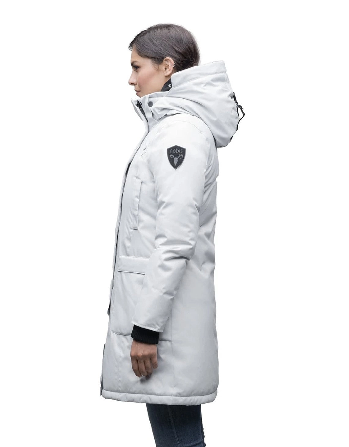 MERIDETH LADIES PARKA LIGHT GREY