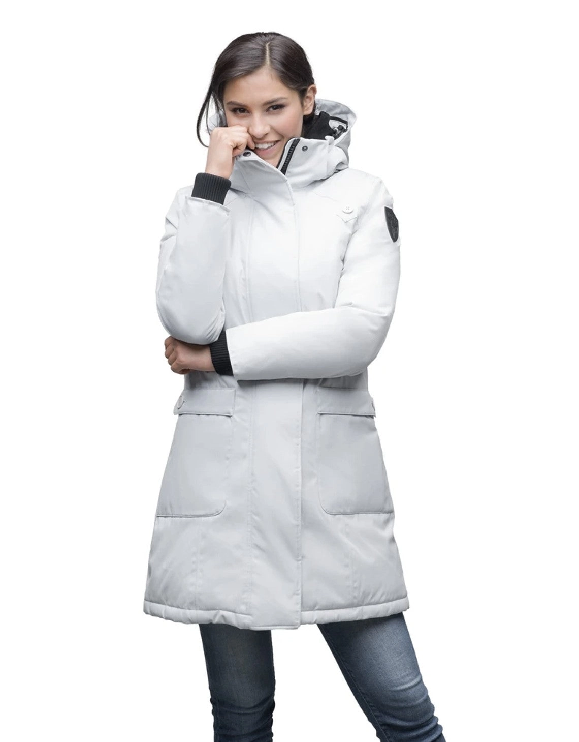 MERIDETH LADIES PARKA LIGHT GREY