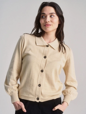 Nani Women's Organic Cotton Cardigan | Cream White