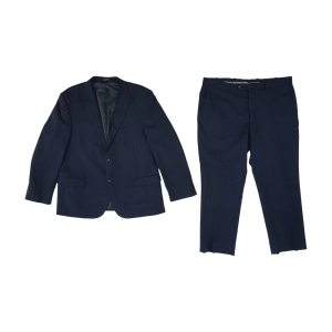 Navy Solid 2pc Suit