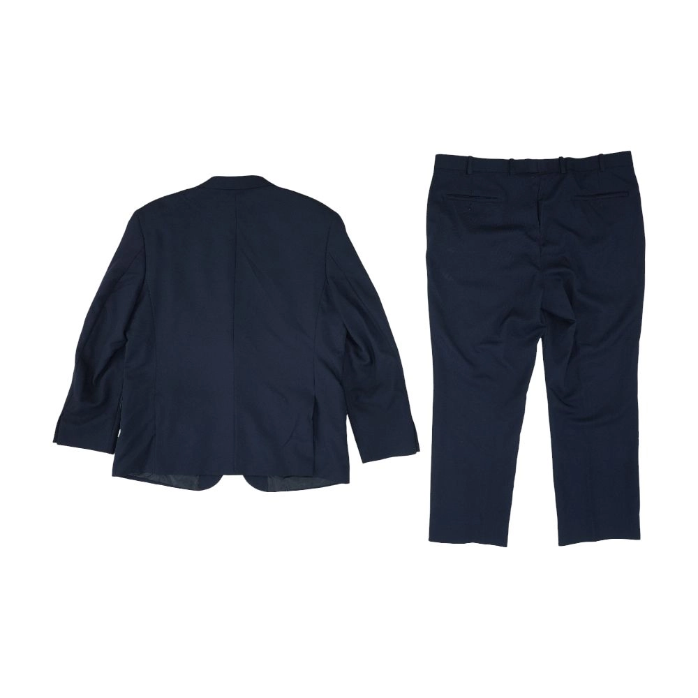 Navy Solid 2pc Suit