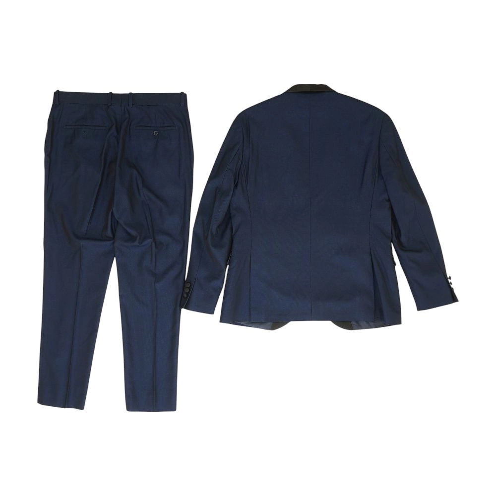 Navy Solid 2pc Suit