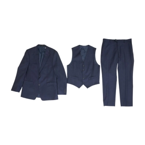 Navy Solid 3pc Suit