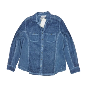 Navy Solid Button Down