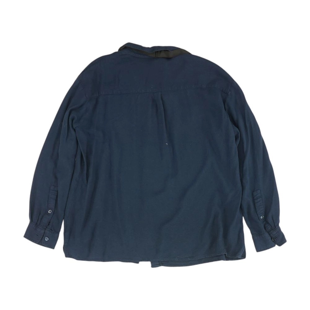 Navy Solid Button Down