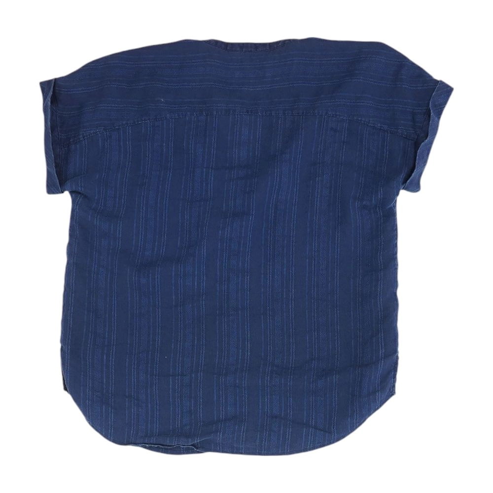 Navy Solid Button Down