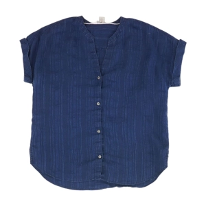 Navy Solid Button Down