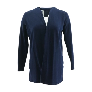 Navy Solid Cardigan Sweater