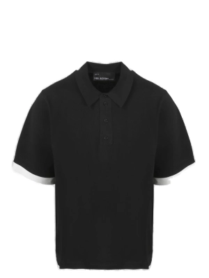 Neil Barrett Logo Embroidered Layered Polo Shirt
