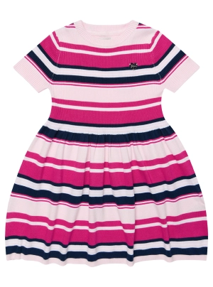 Pink Short Sleeve Knit Dress (2-7)
