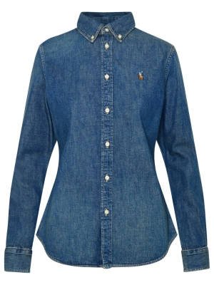 Polo Ralph Lauren Logo Embroidered Denim Shirt