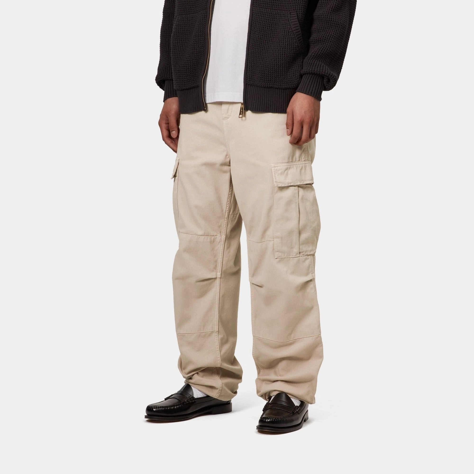 Regular Cargo Pant - Garment Dyed Twill | Fleur De Sel