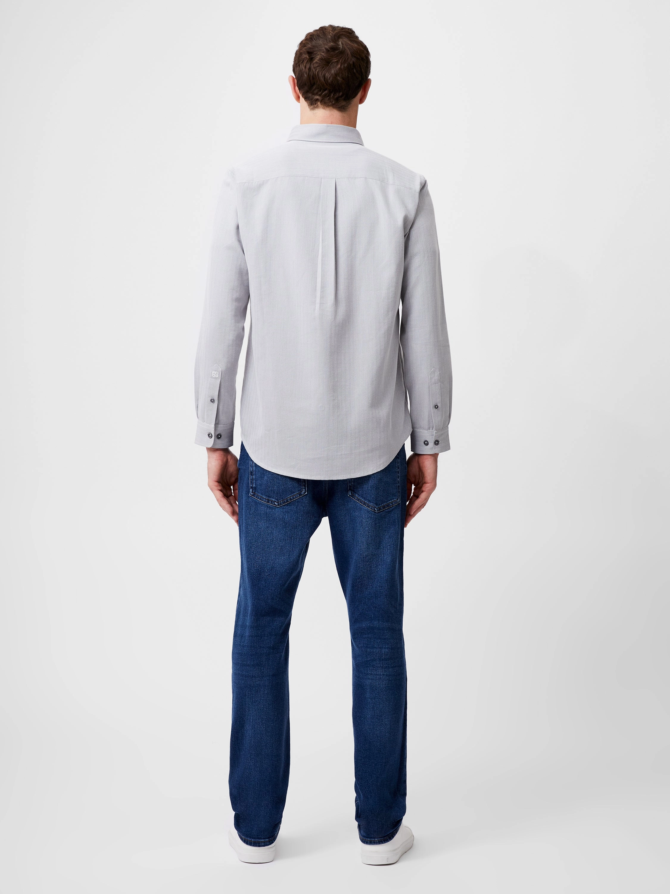 Regular Fit Herringbone Shirt